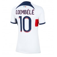 Billiga Paris Saint-Germain Ousmane Dembele #10 Borta fotbollskläder Dam 2023-24 Kortärmad